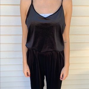 ON Black Velvet Jumpsuit - sz m